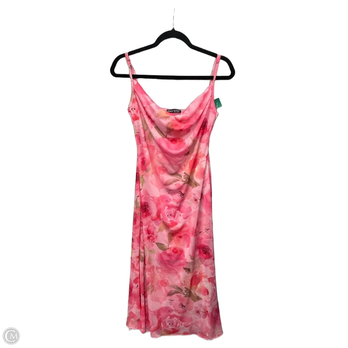 Dress Casual Midi By Shein In Floral Print, Size: L