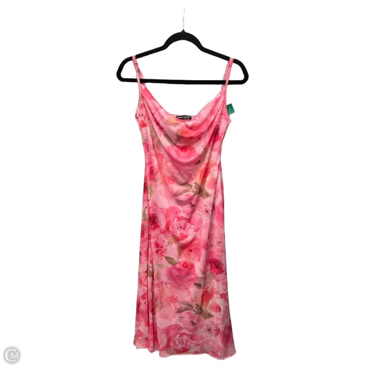 Dress Casual Midi By Shein In Floral Print, Size: L