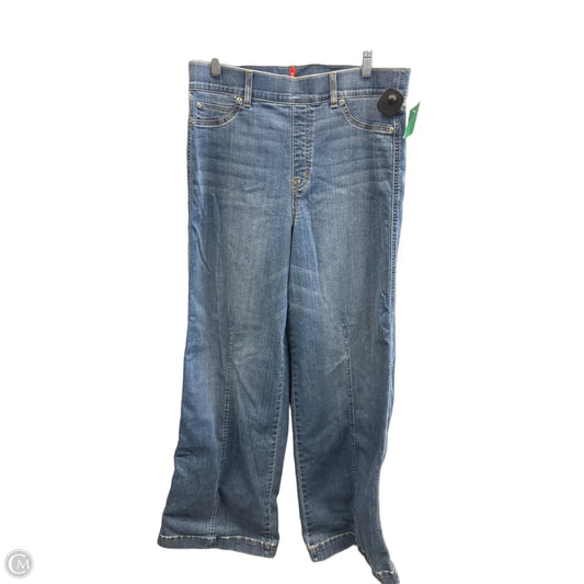 Jeans Wide Leg By Spanx In Blue Denim, Size: 14