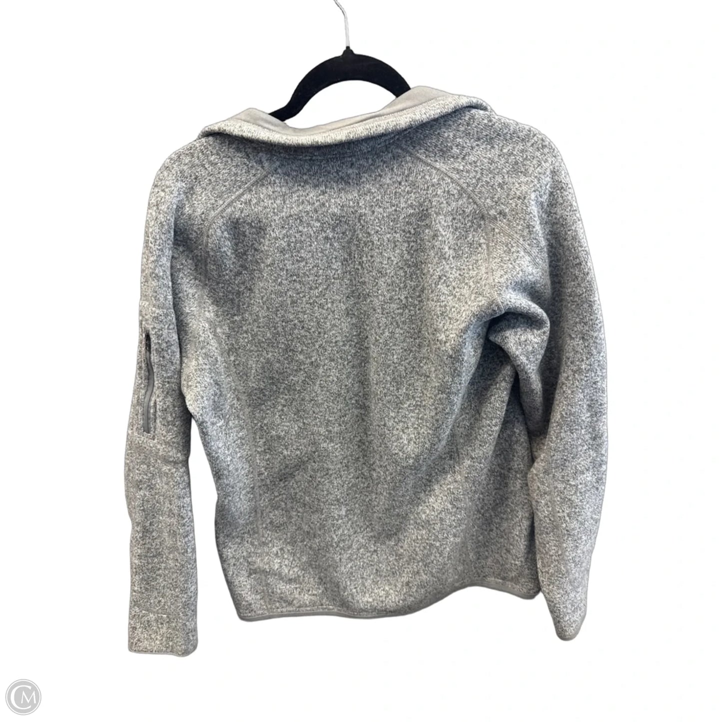 Sweatshirt Collar By Patagonia In Grey, Size: L