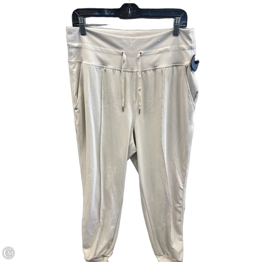 Athletic Leggings By Old Navy In Cream, Size: L