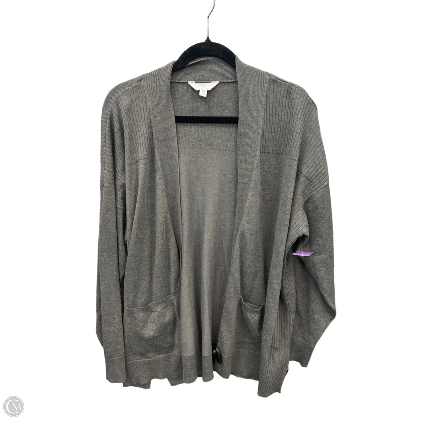 Cardigan By Time And Tru In Grey, Size: Xxl