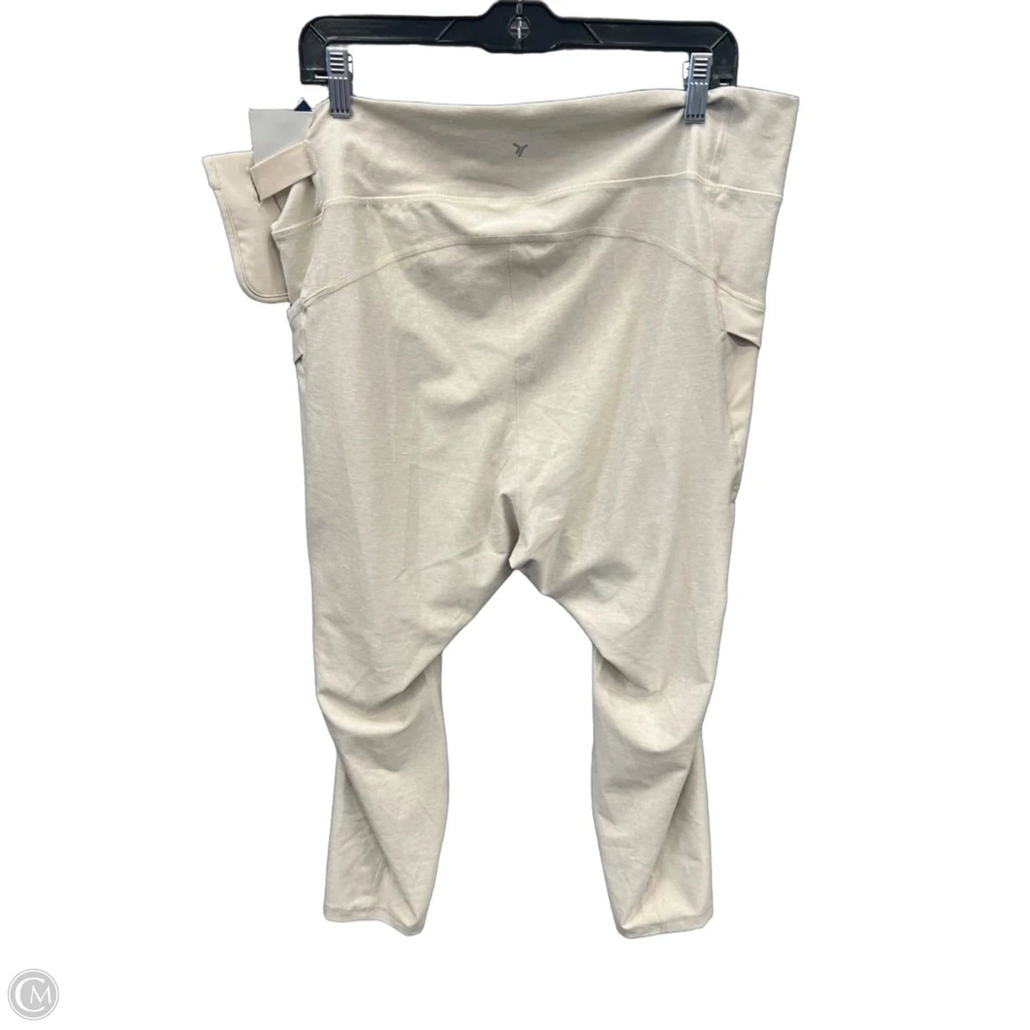Athletic Pants By Old Navy In Cream, Size: Xxl