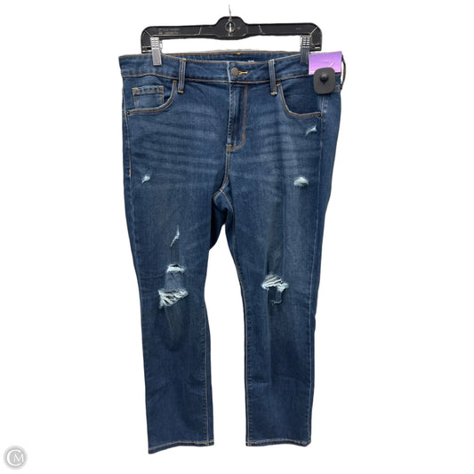 Jeans Straight By Old Navy In Blue Denim, Size: 14