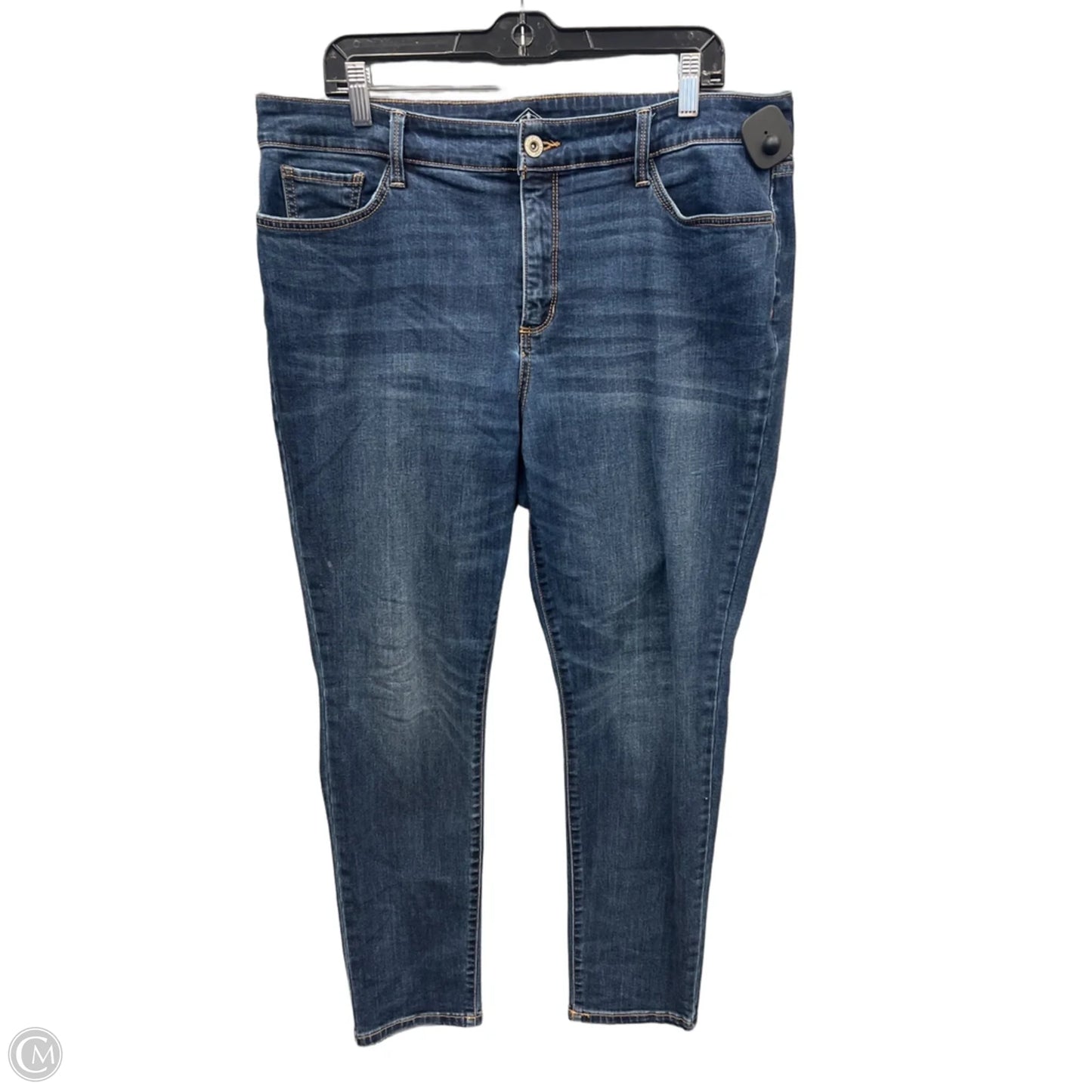 Jeans Skinny By St Johns Bay In Blue Denim, Size: 18