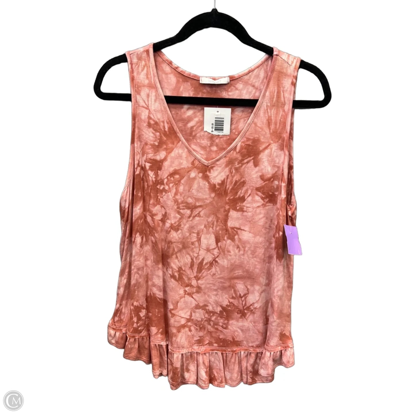 Top Sleeveless By Vervet In Pink, Size: M
