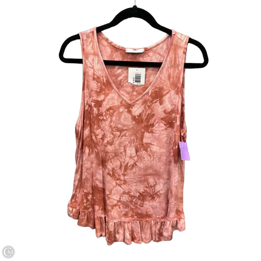 Top Sleeveless By Vervet In Pink, Size: M