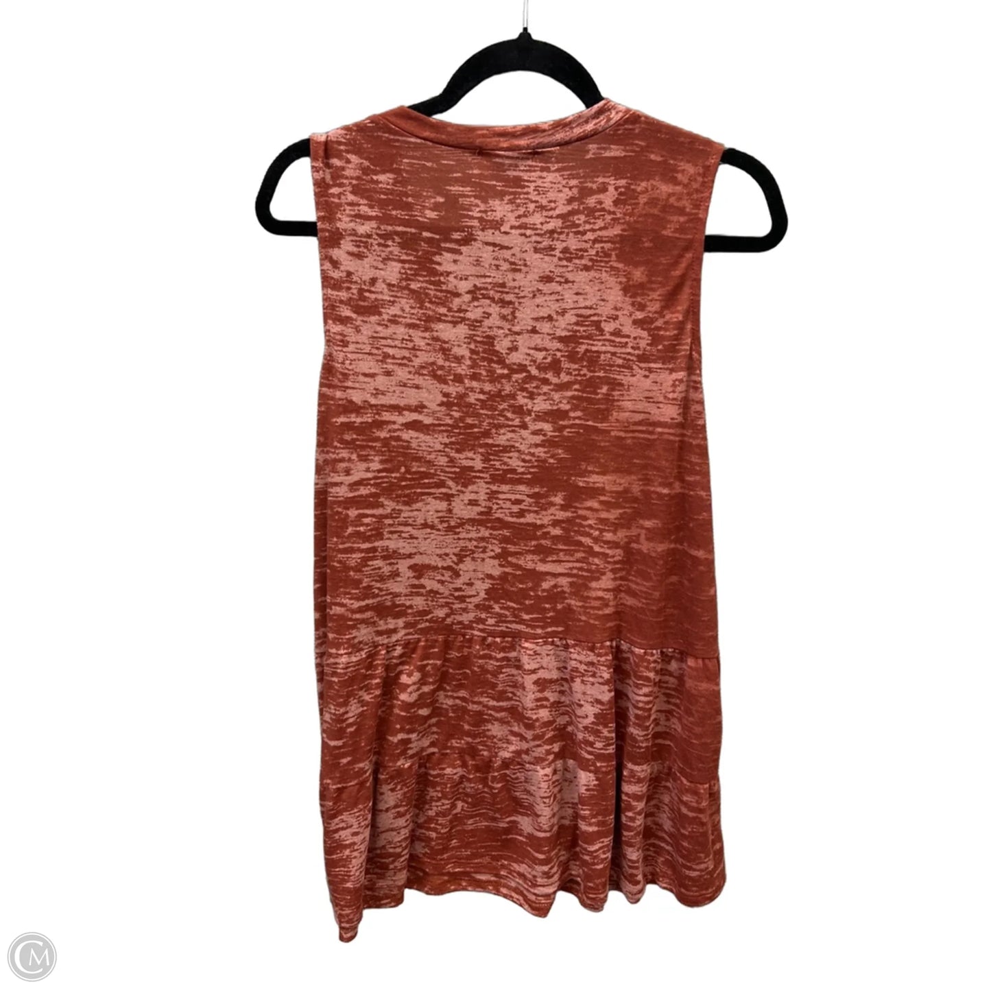 Top Sleeveless By Cotton Bleu In Orange, Size: M