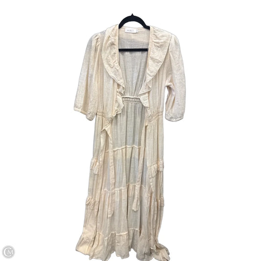 Dress Casual Maxi By Mable In Cream, Size: M