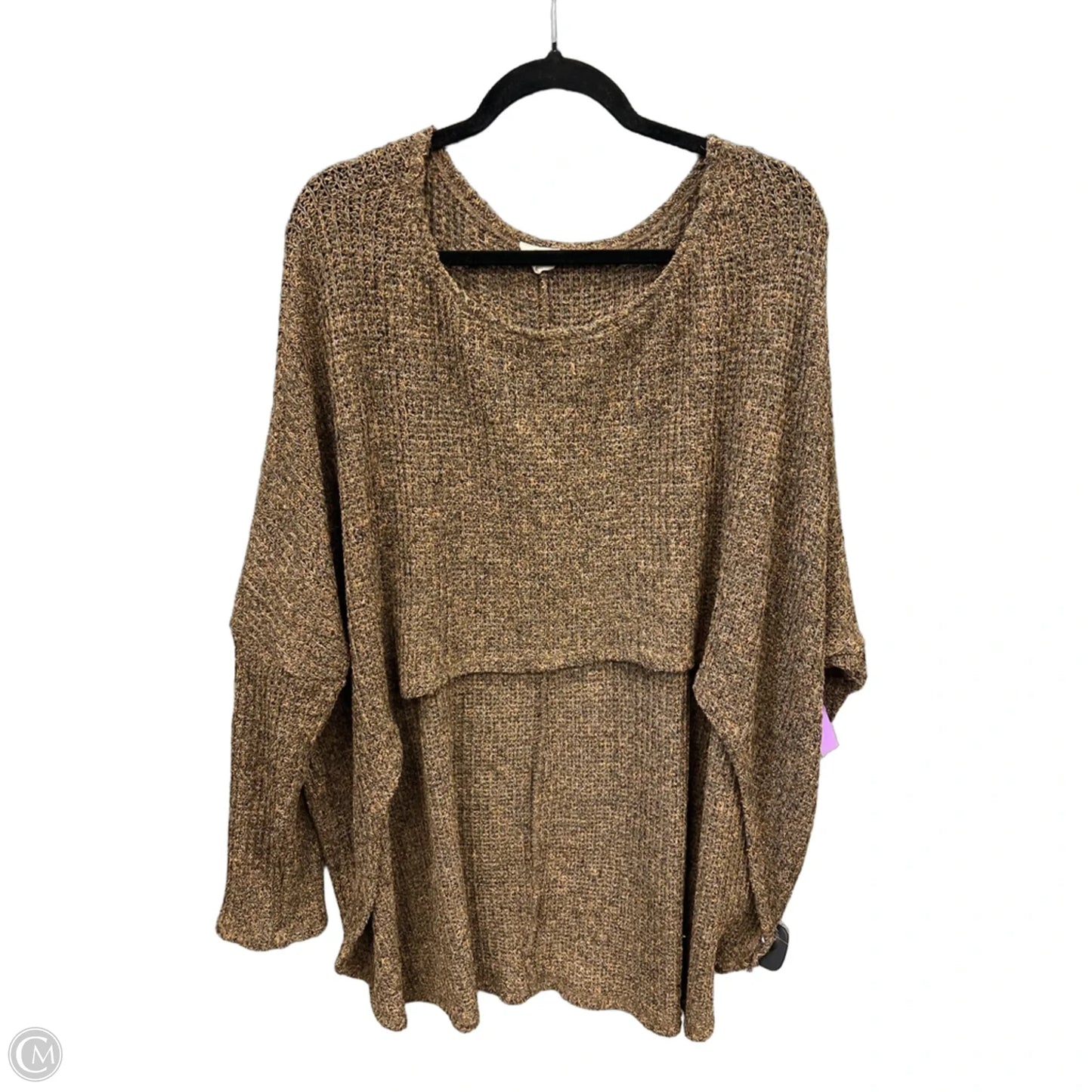 Top Long Sleeve By Clothes Mentor In Brown, Size: L