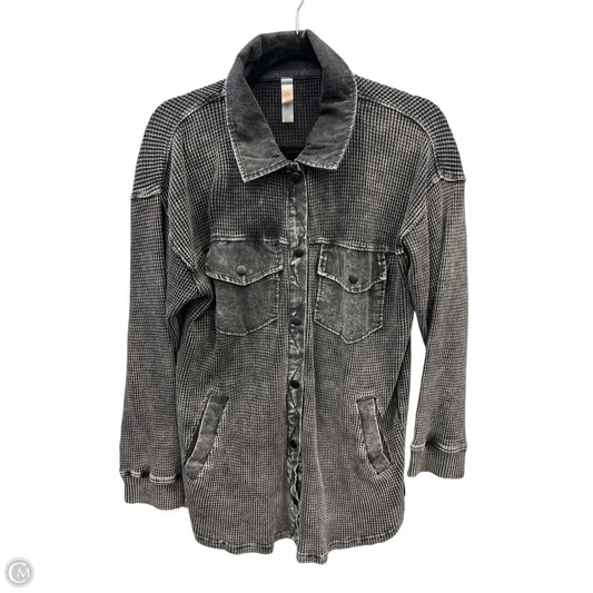 Top Long Sleeve By Mono B In Black, Size: M