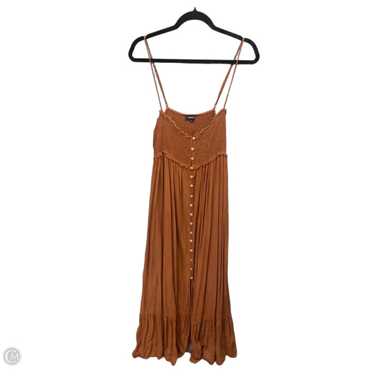 Dress Casual Maxi By Wishlist In Brown, Size: L