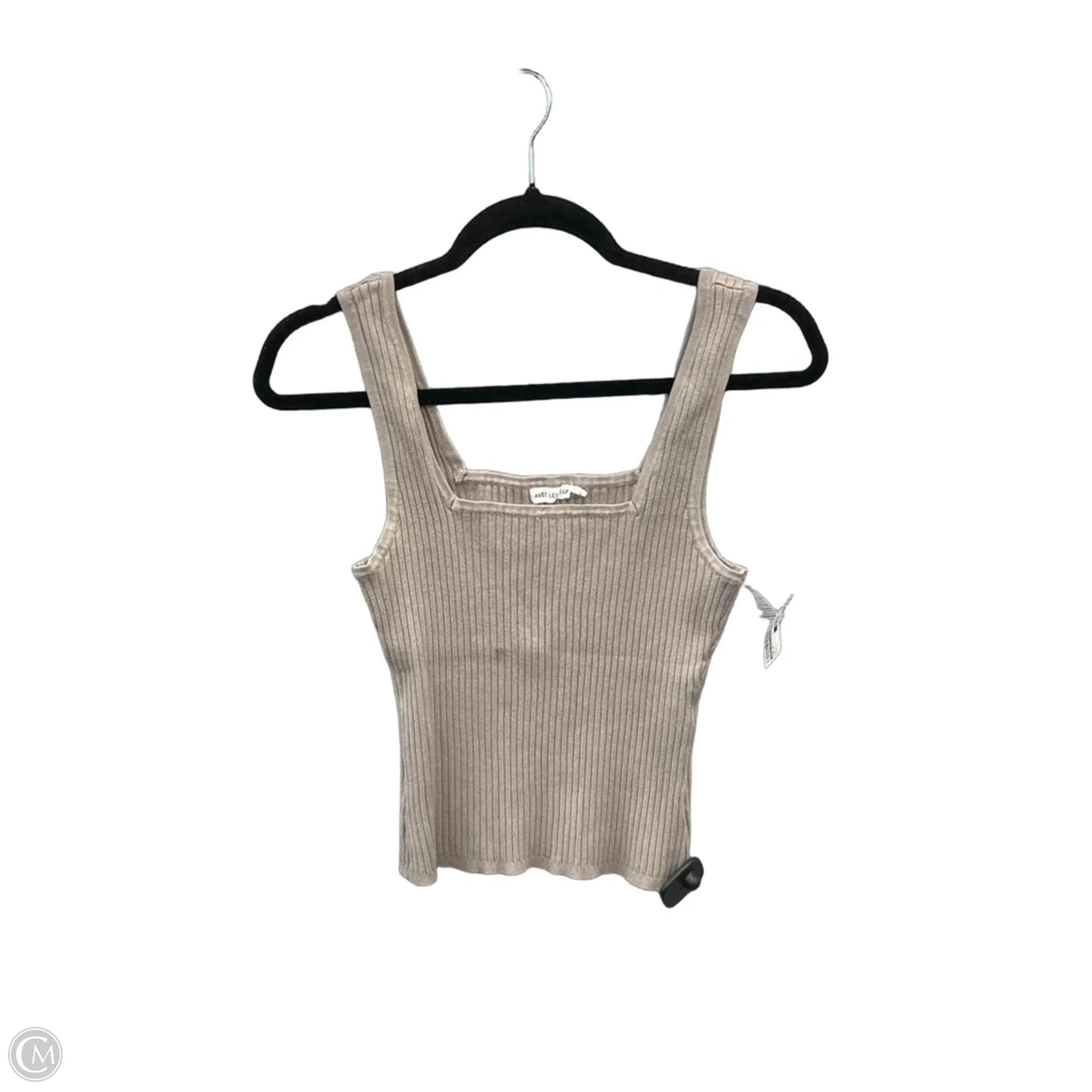Top Sleeveless By Avec Les Filles In Brown, Size: L