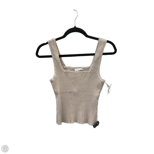 Top Sleeveless By Avec Les Filles In Brown, Size: L
