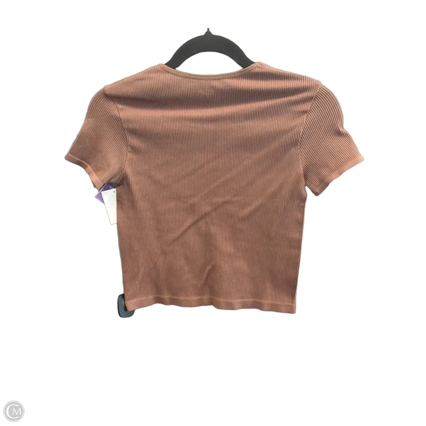Top Short Sleeve By Abound In Brown, Size: Xs
