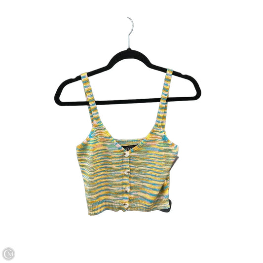 Top Sleeveless By Cider In Multi-colored, Size: L