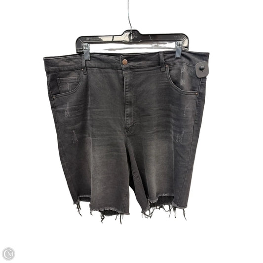 Shorts By Risen In Black Denim, Size: 22