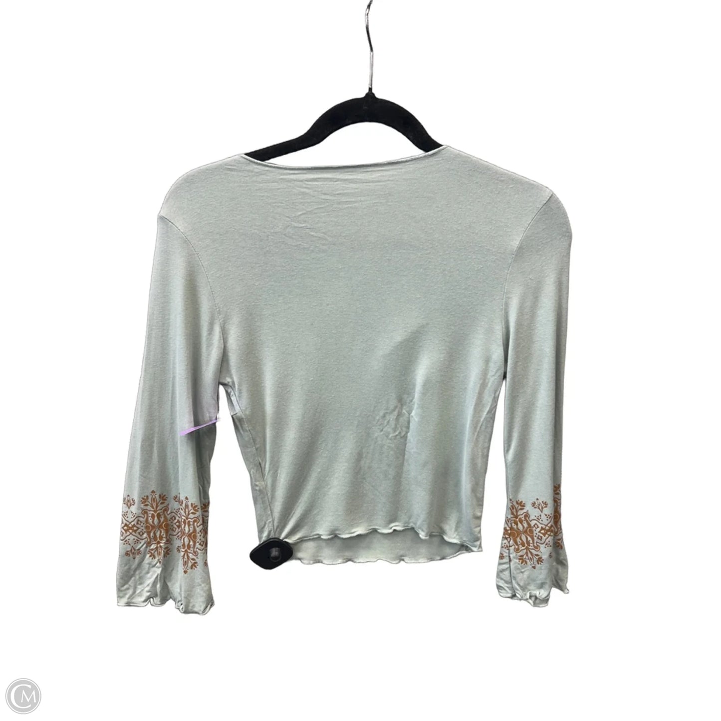 Top 3/4 Sleeve By Shein In Teal, Size: Xs