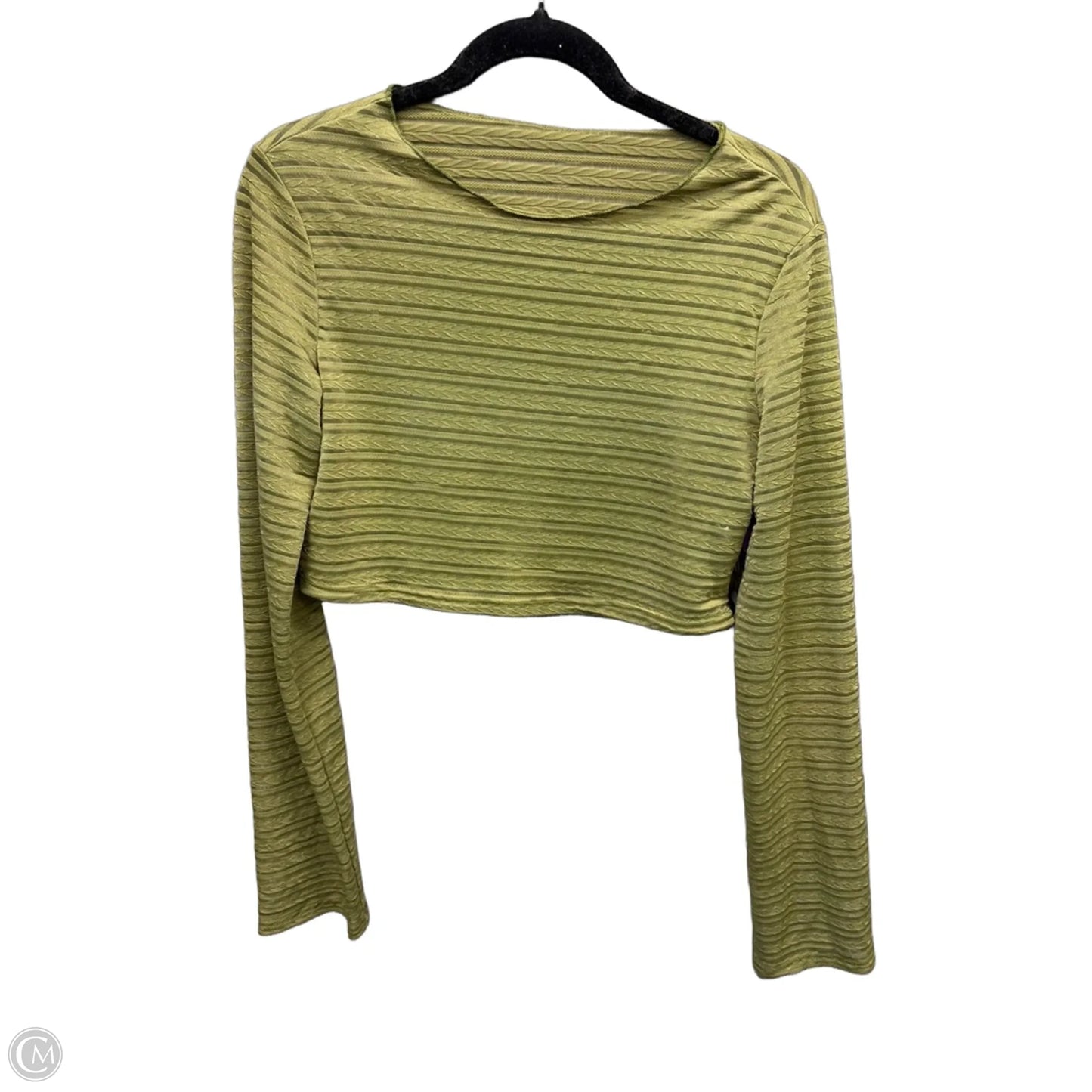 Top Long Sleeve By Shein In Green, Size: Xs