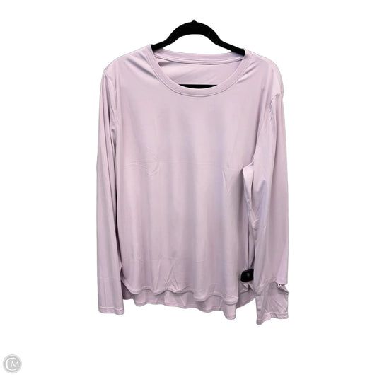 Athletic Top Long Sleeve Crewneck By Clothes Mentor In Purple, Size: 2x