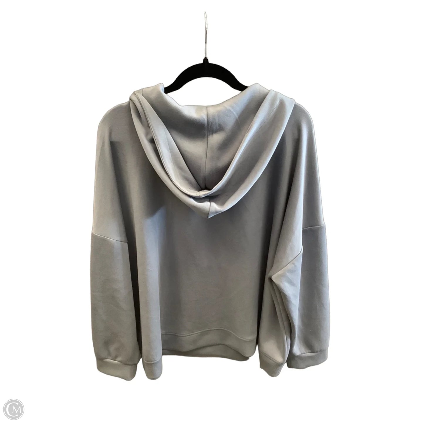 Athletic Top Long Sleeve Hoodie By Cable And Gauge In Grey, Size: 3x