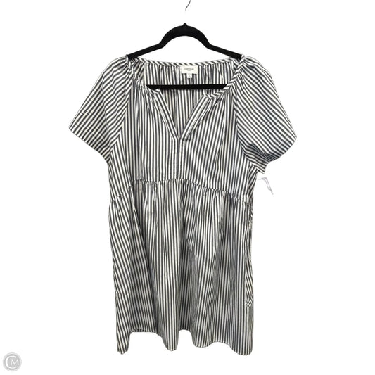 Dress Casual Midi By Anniewear In Striped Pattern, Size: Xl