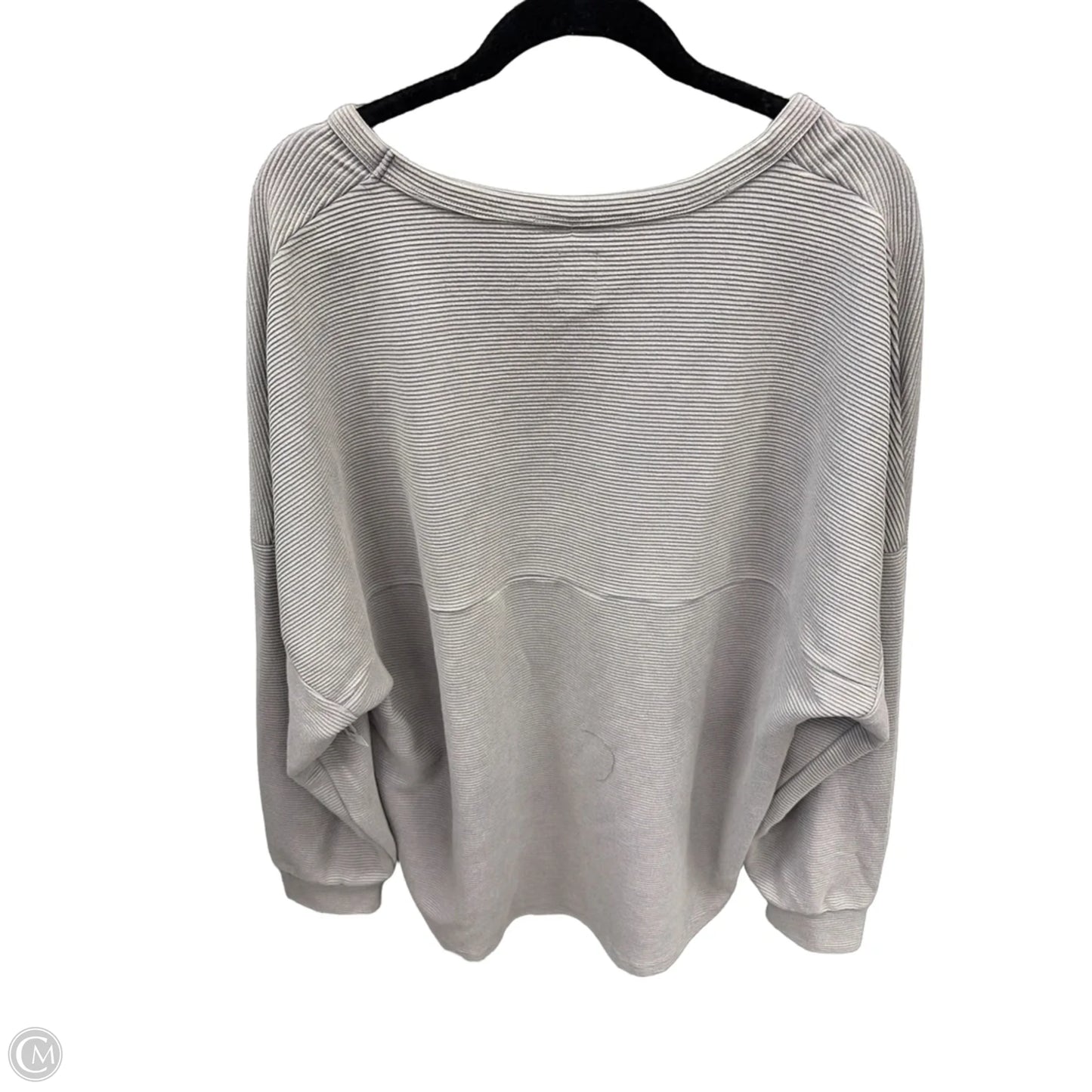 Sweatshirt Crewneck By Clothes Mentor In Grey, Size: Xxl