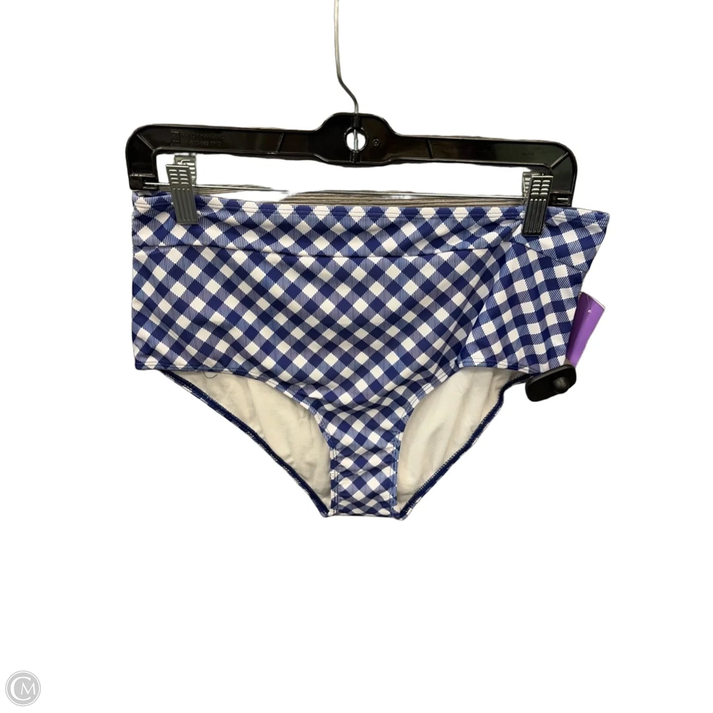 Swimsuit 2pc By Clothes Mentor In Plaid Pattern, Size: Xl