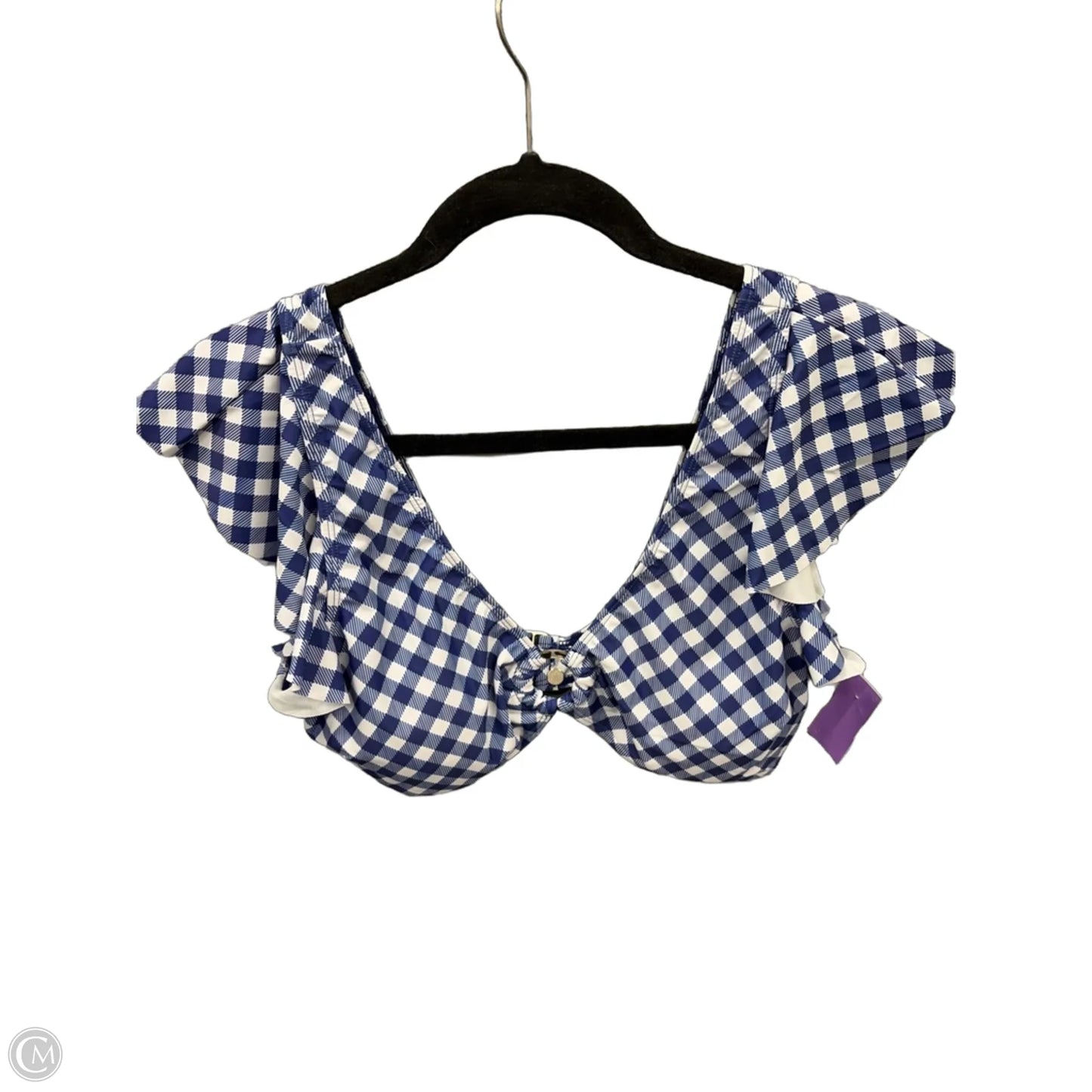 Swimsuit 2pc By Clothes Mentor In Plaid Pattern, Size: Xl