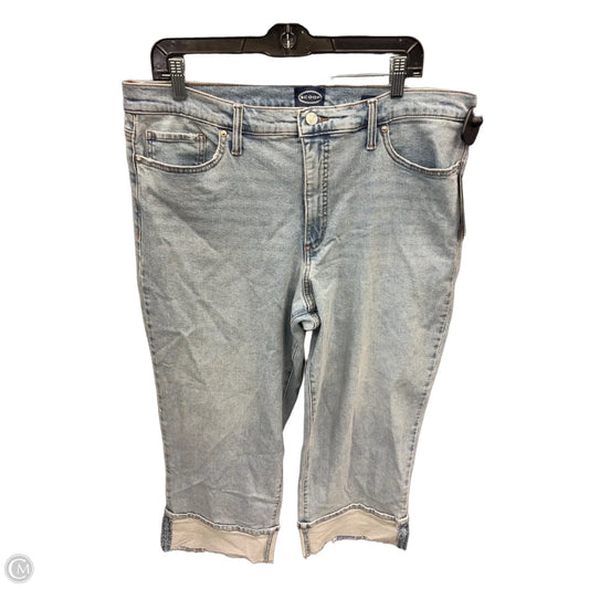 Jeans Cropped By Scoop In Blue Denim, Size: 16