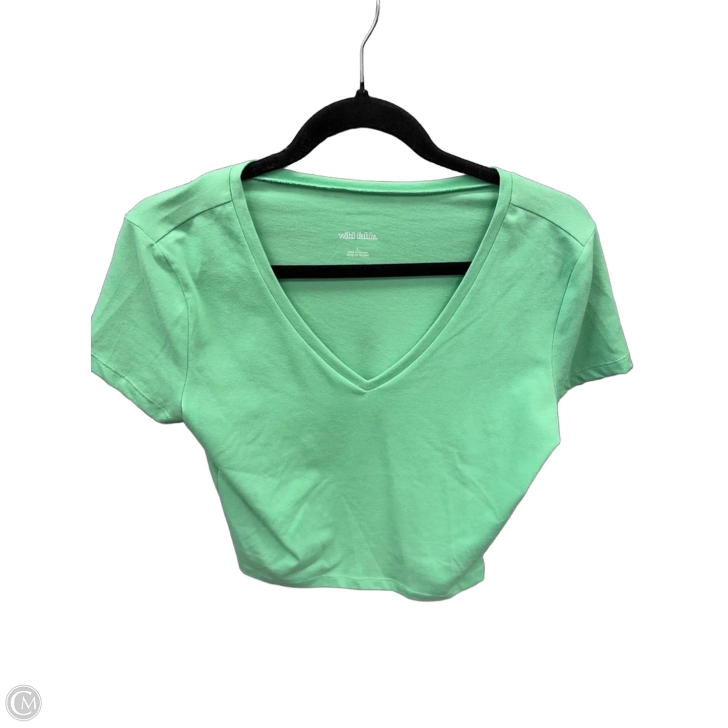 Top Short Sleeve By Wild Fable In Green, Size: L