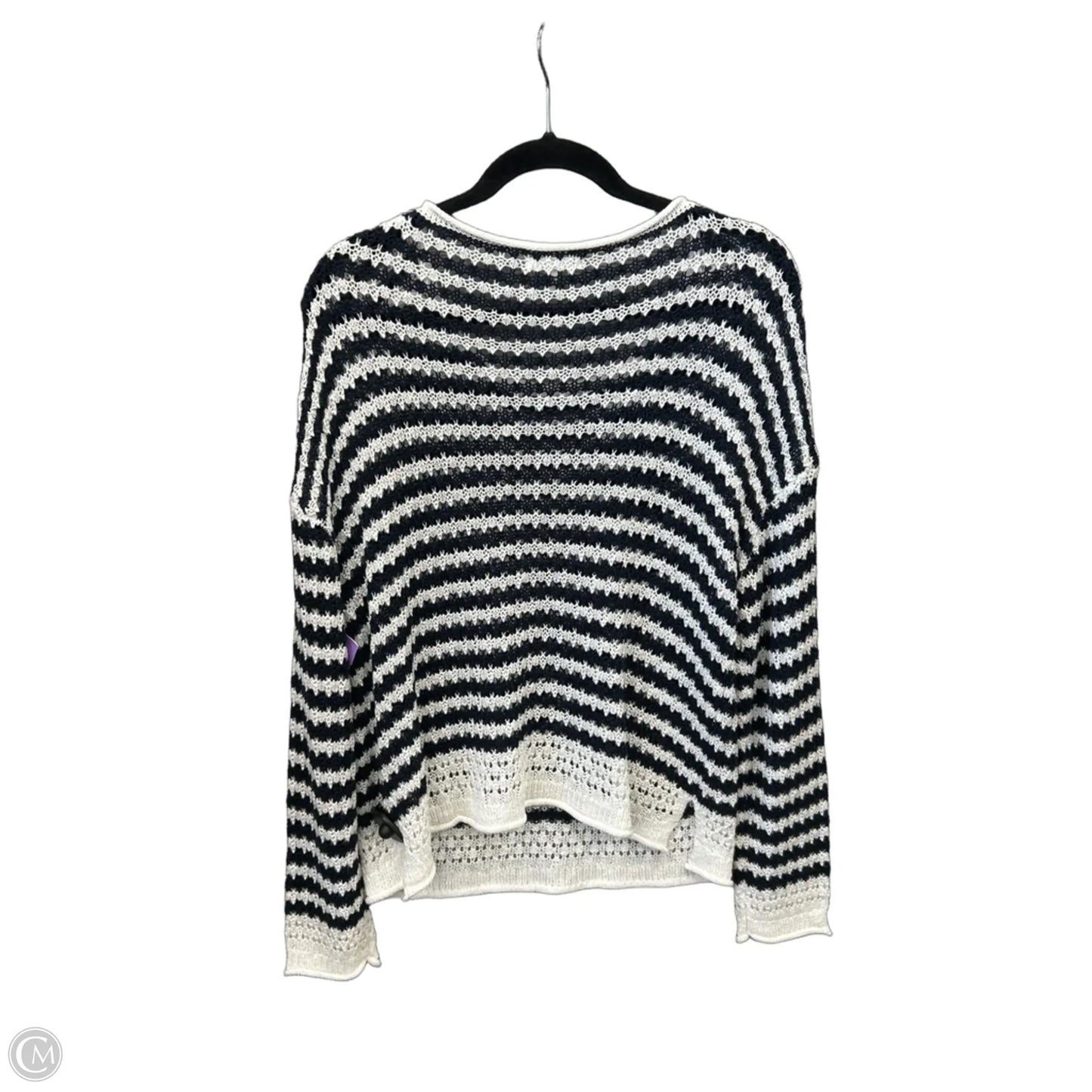 Sweater By Maurices In Striped Pattern, Size: L
