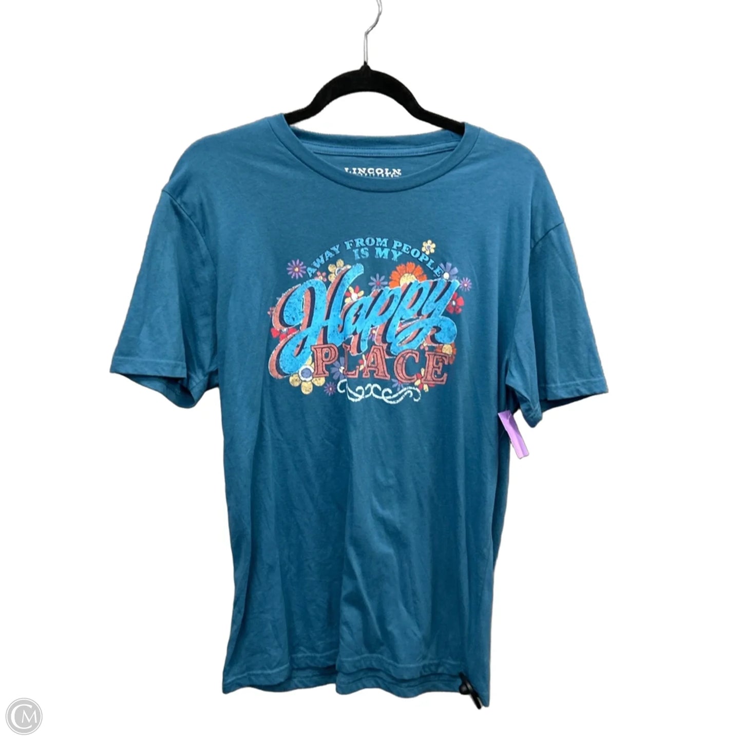Top Short Sleeve By Clothes Mentor In Blue, Size: L