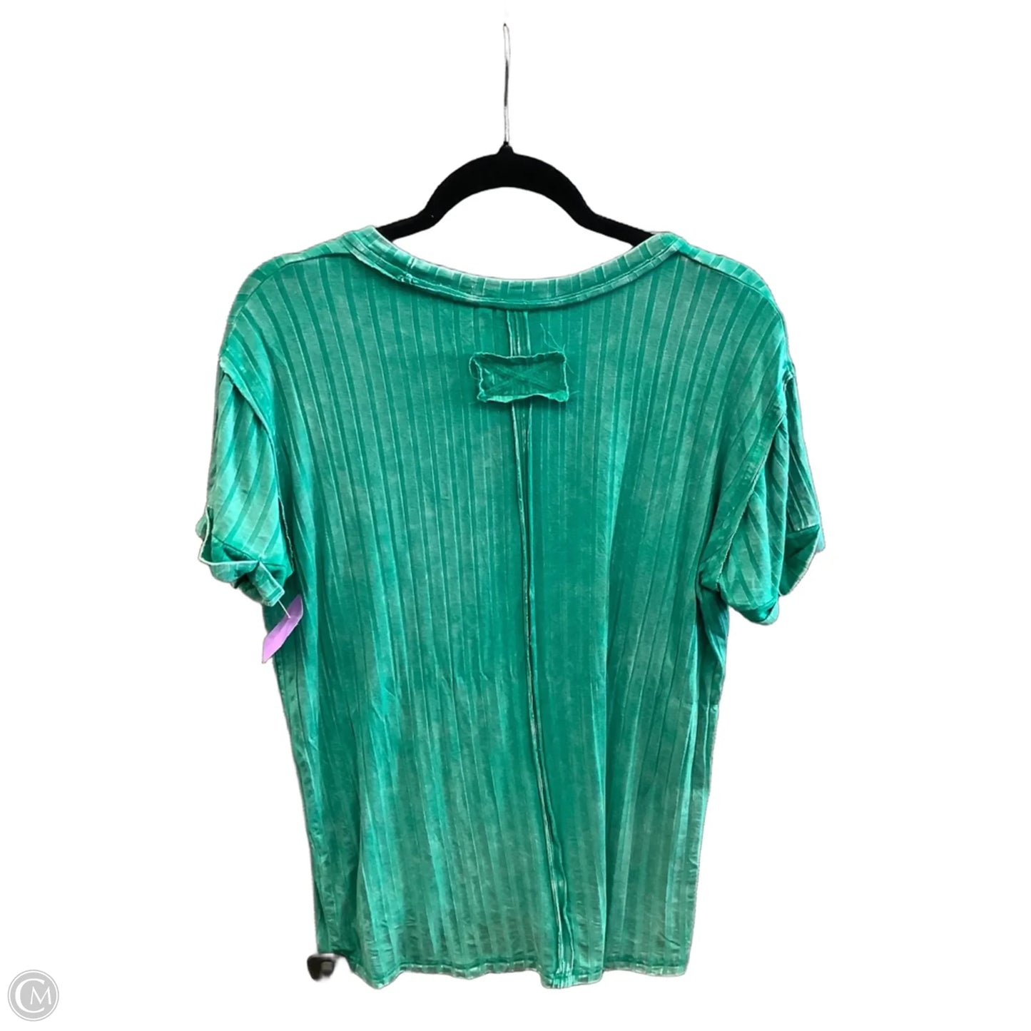 Top Short Sleeve By Zenana In Green, Size: L
