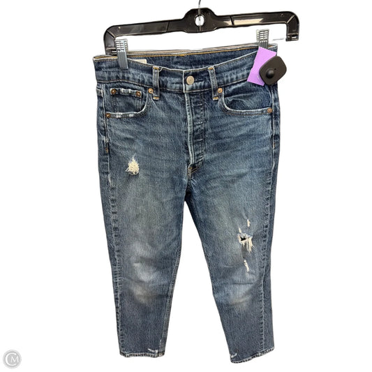 Jeans Straight By Gap In Blue Denim, Size: 2
