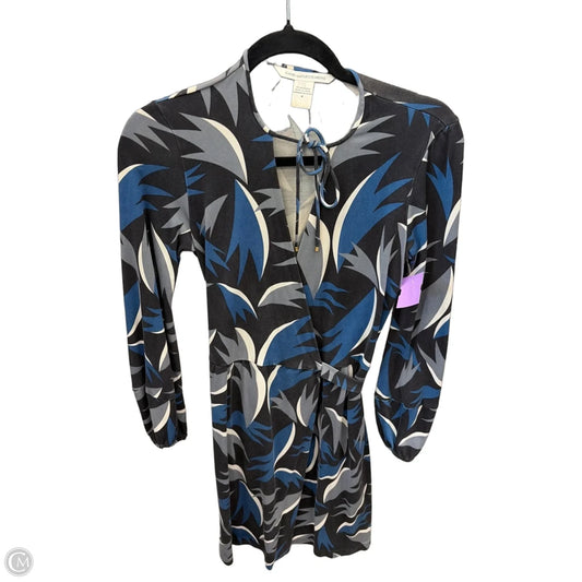 Dress Designer By Diane Von Furstenberg In Black & Blue, Size: S