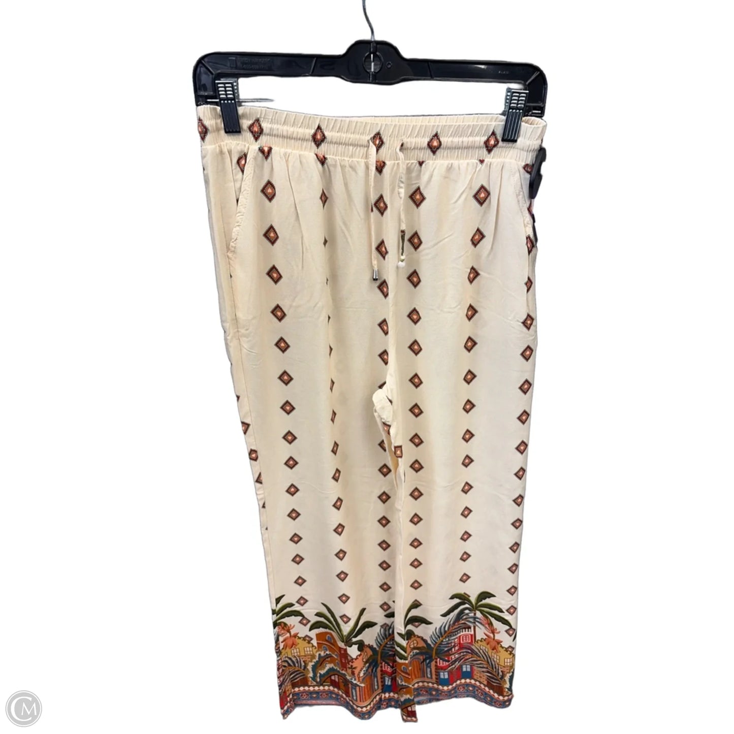Pants Wide Leg By Clothes Mentor In Cream, Size: 8