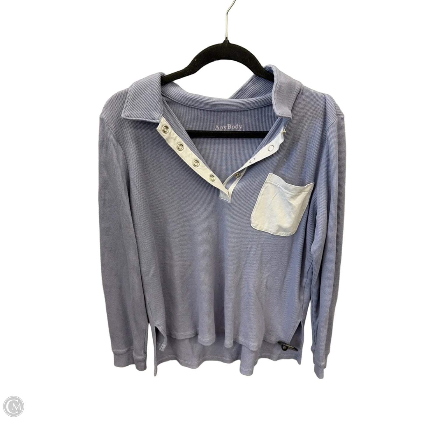 Top Long Sleeve By Any Body In Purple, Size: M