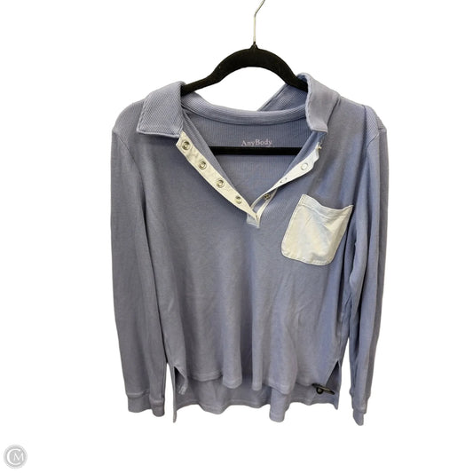 Top Long Sleeve By Any Body In Purple, Size: M