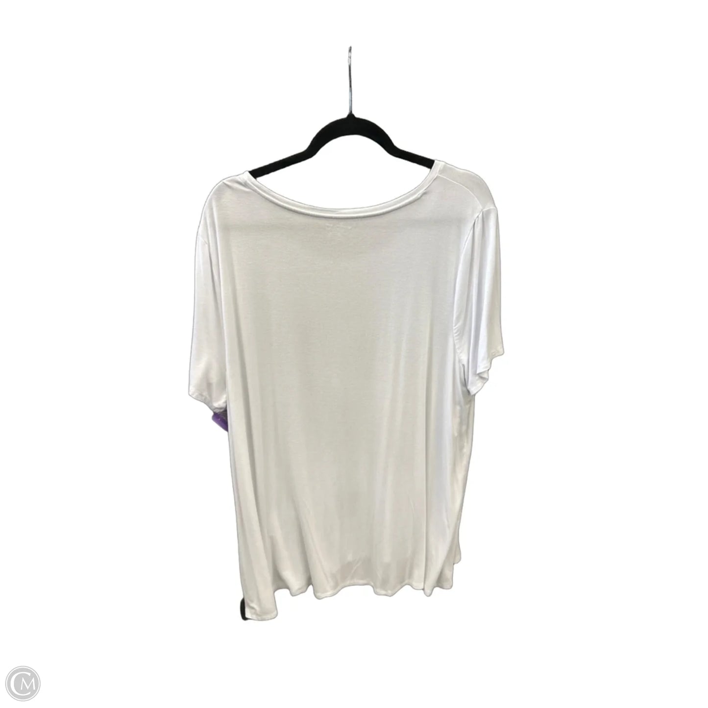 Top Short Sleeve Basic By Amazon Essentials In White, Size: Xxl