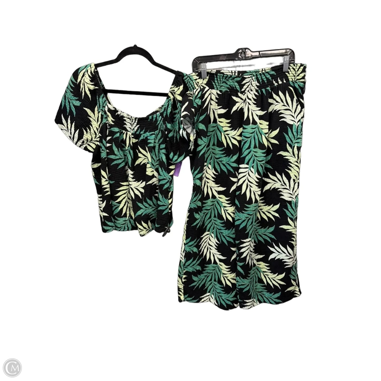 Top 2pc Sleeveless By Joyspun In Green, Size: Xl