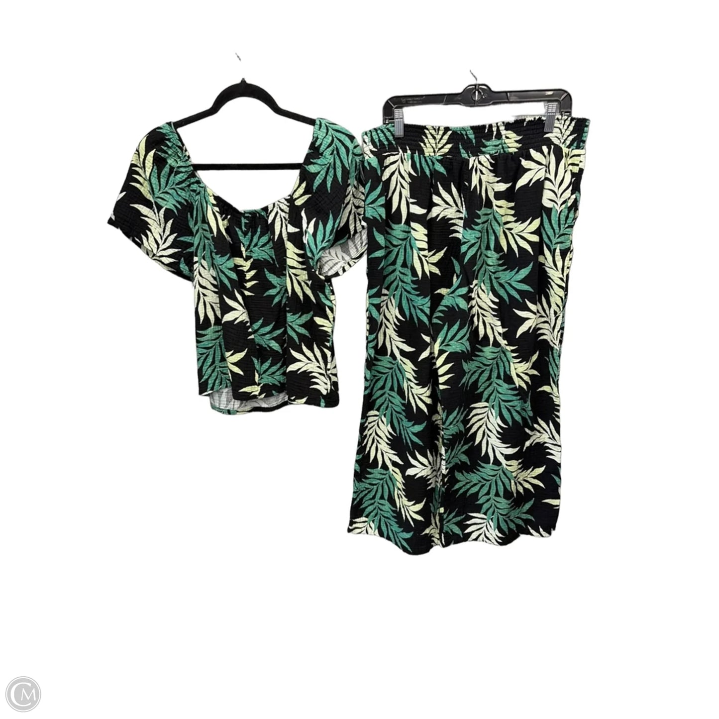 Top 2pc Sleeveless By Joyspun In Green, Size: Xl