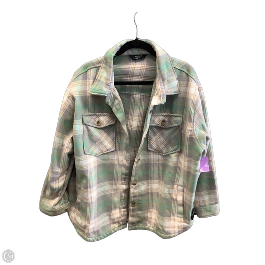 Jacket Shirt By Members Mark In Plaid Pattern, Size: Xxl