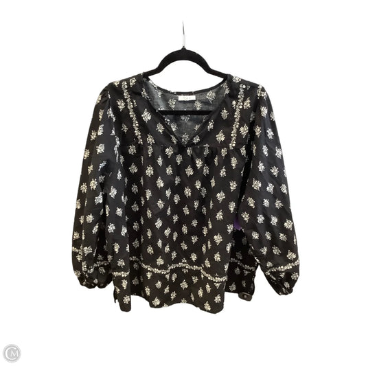 Top Long Sleeve By Maurices In Black, Size: 2x