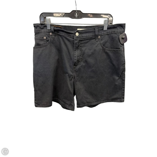 Shorts By Levis In Black Denim, Size: 16