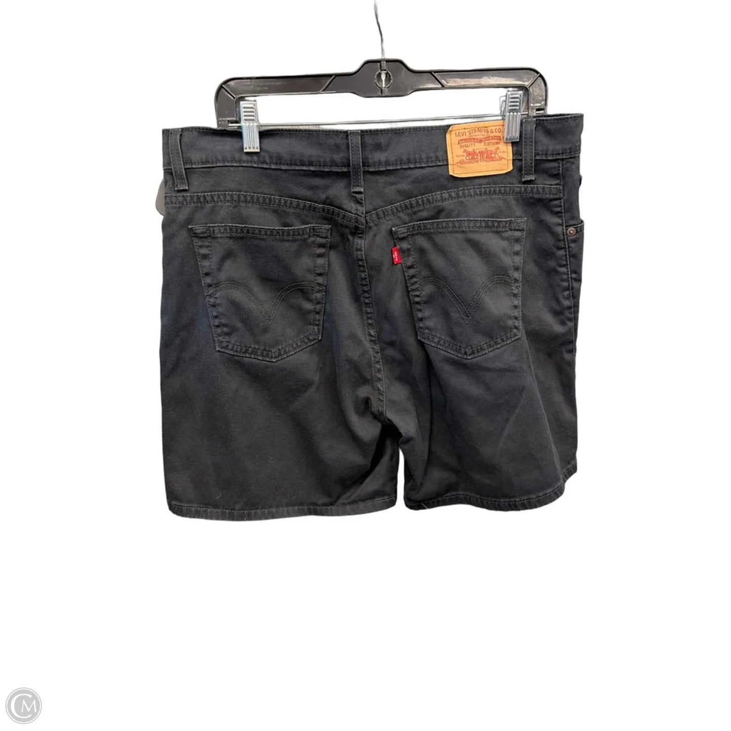 Shorts By Levis In Black Denim, Size: 16