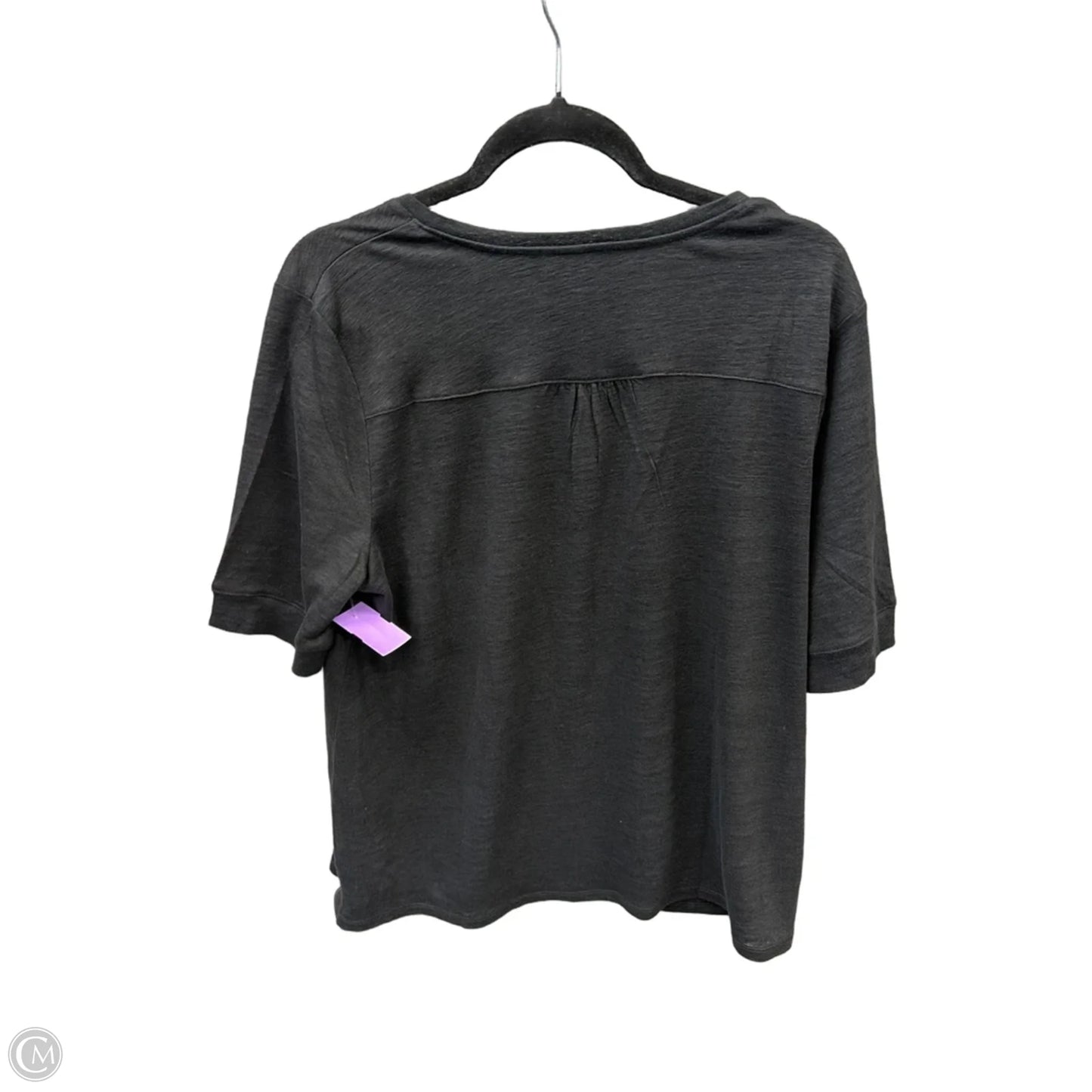Top Short Sleeve By Chicos In Black, Size: L