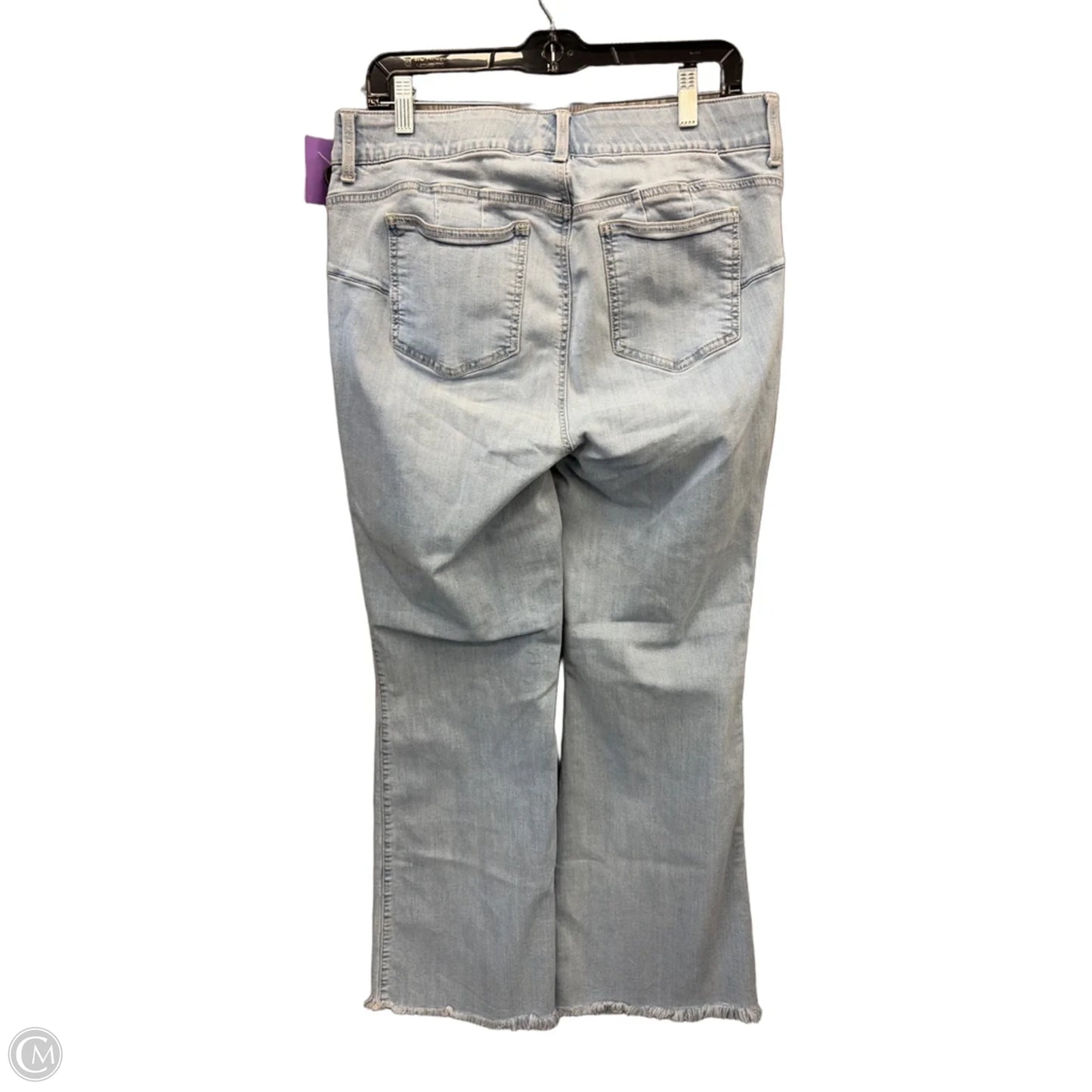 Jeans Flared By Torrid In Blue Denim, Size: 18