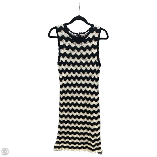Dress Casual Midi By Skies Are Blue In Striped Pattern, Size: M
