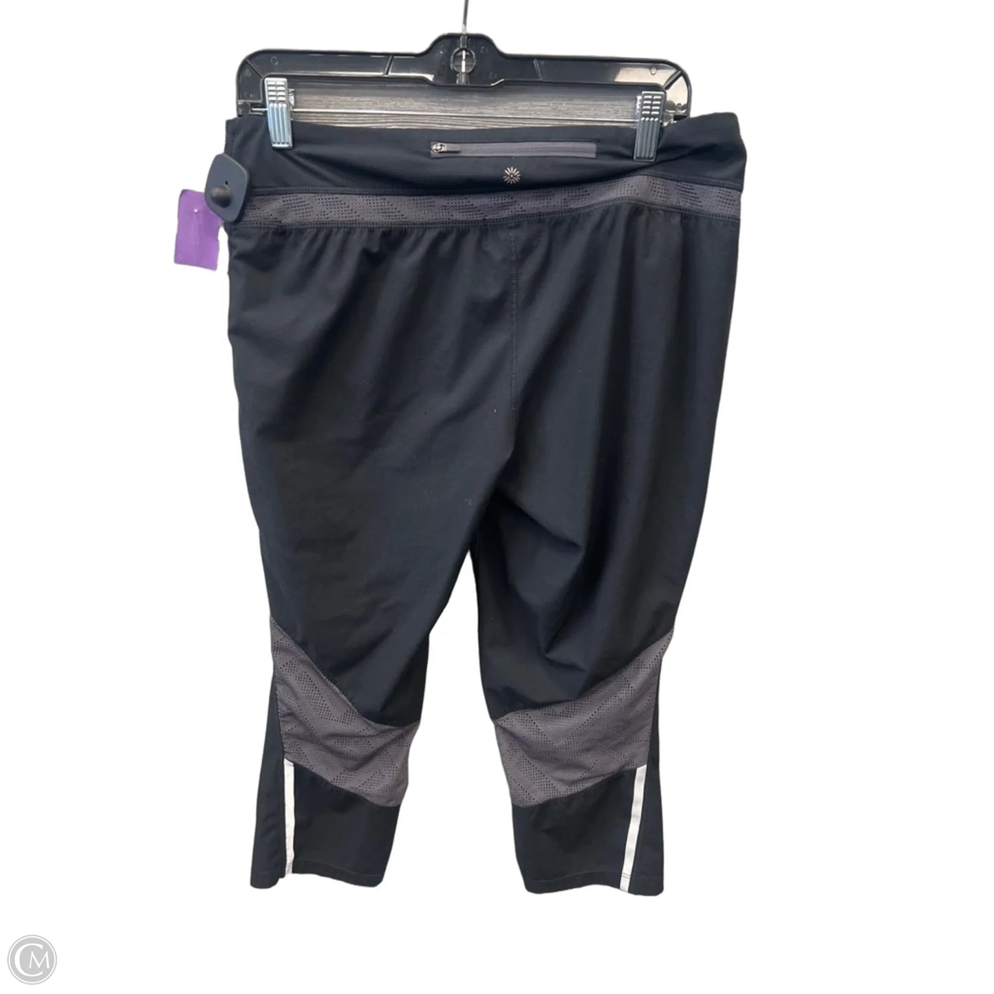 Athletic Leggings Capris By Tangerine In Black, Size: L